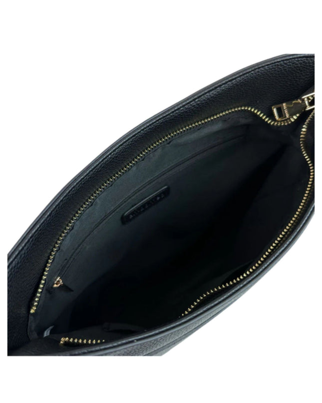 Maxine Vegan Pebble Leather Messenger Bag