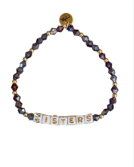 Sisters Letter Block Bracelet