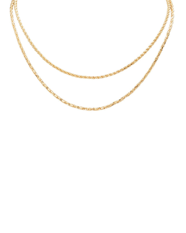 Double Layered Chain Necklace