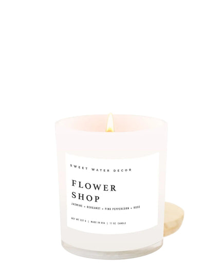 Flower Shop 11oz White Jar Soy Candle