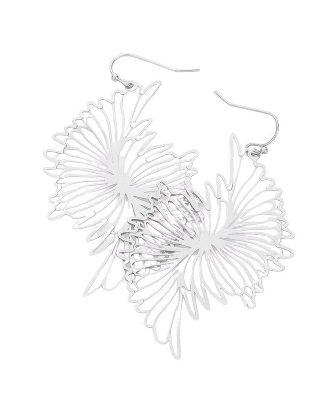 Abstract Shape Filigree Earrings