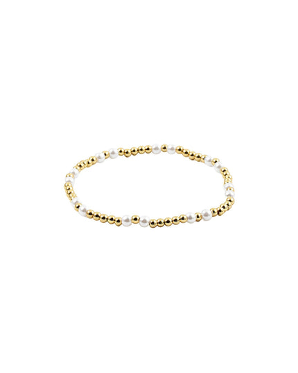 Spaced Pearl Ball Bead Bracelet