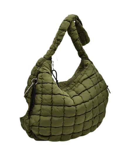 Squared Hardware Detail Single Strap Puffer Tote