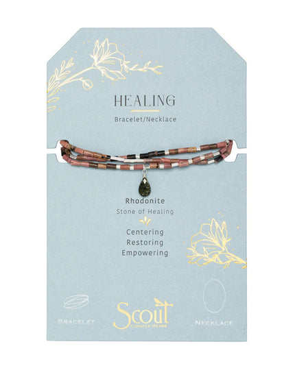 Teardrop Stone Wrap Bracelet/Necklace