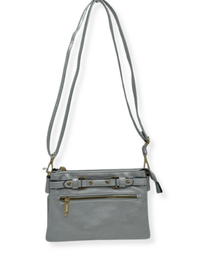 Detailed Medium Vegan Leather Crossbody