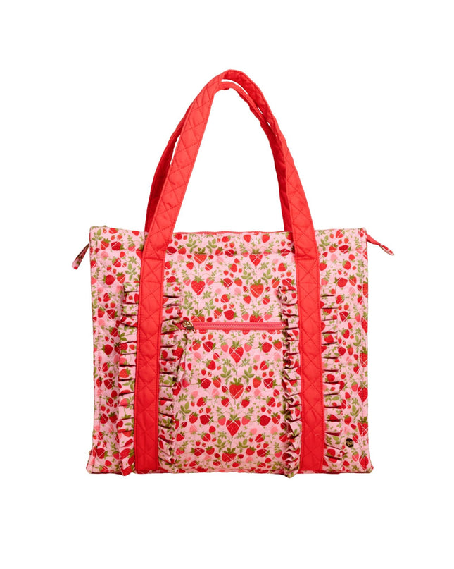 Strawberry Fields The Everyday Quilted Tote Bag