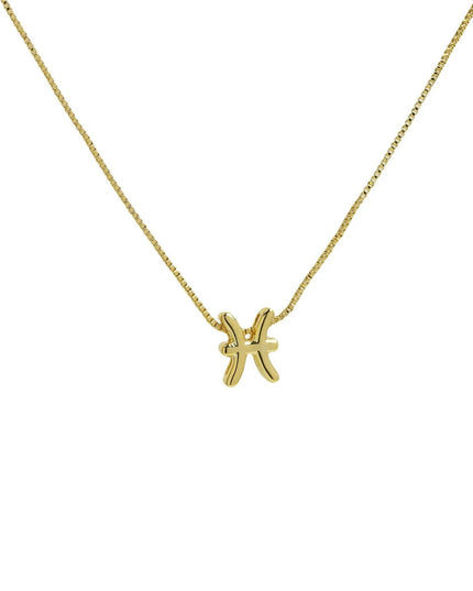 Zodiac Sign Sliding Charm Necklace