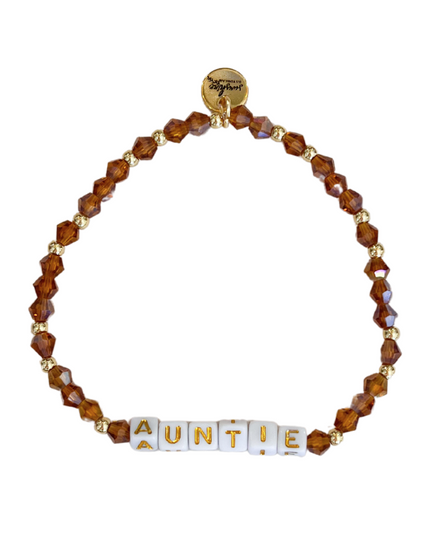 Auntie Letter Block Bracelet