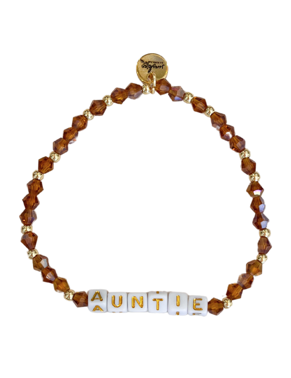 Auntie Letter Block Bracelet