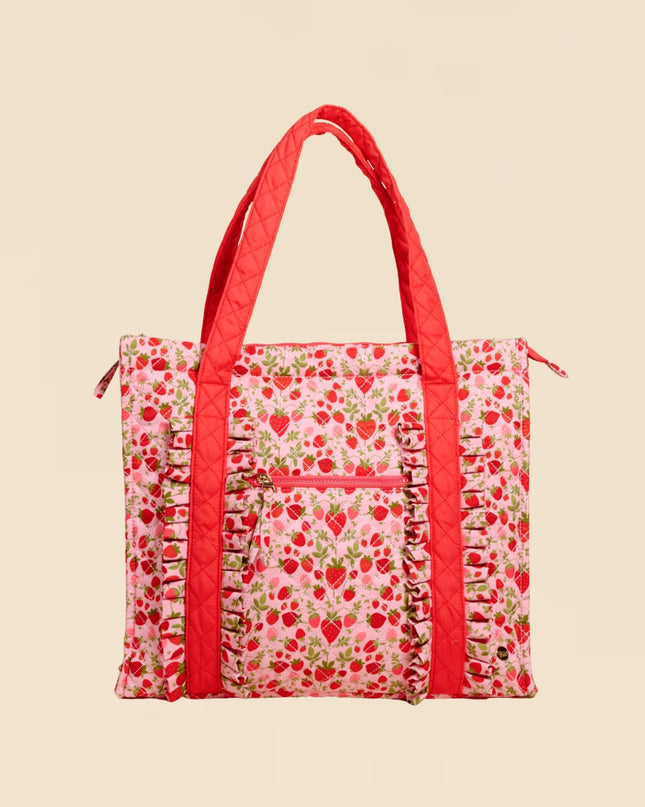 Strawberry Fields The Everyday Quilted Tote Bag
