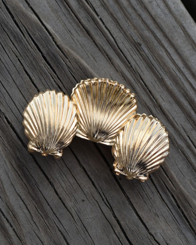Metal Triple Clam Shell Hair Clip