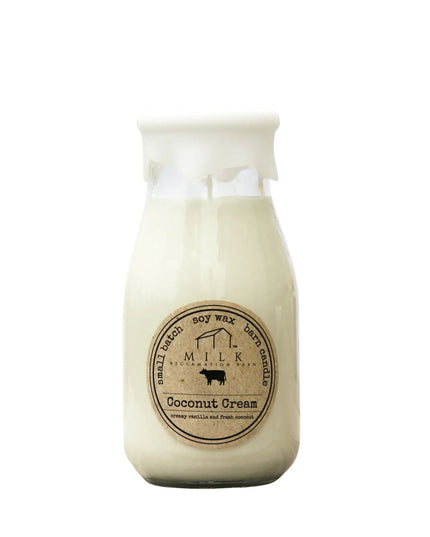 Coconut Cream Milk Bottle Candle