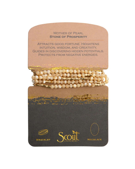 Beaded Stone Wrap Bracelet/Necklace
