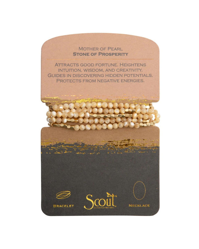 Beaded Stone Wrap Bracelet/Necklace