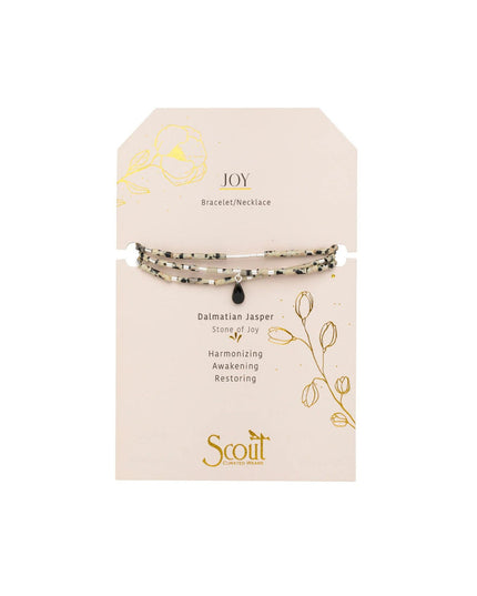 Teardrop Stone Wrap Bracelet/Necklace