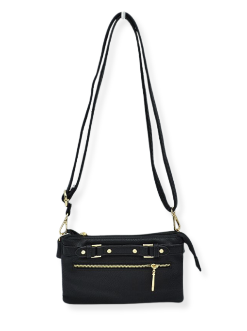 Detailed Medium Vegan Leather Crossbody