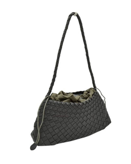 Woven Drawstring Shoulder Bag