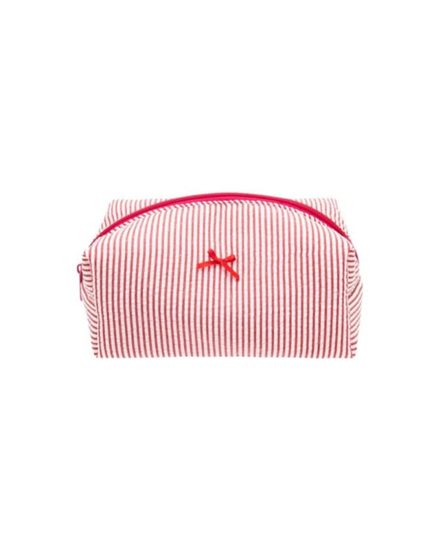 Striped Cosmetic Pouch