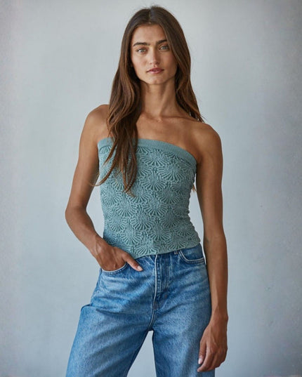 Jacquard Tube Top