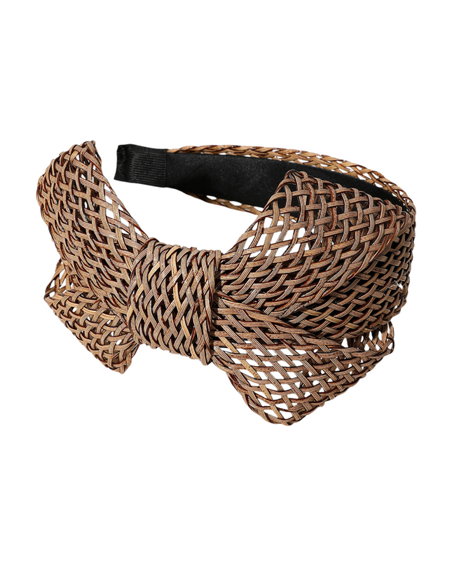 Raffia Weave Bow Knot Headband