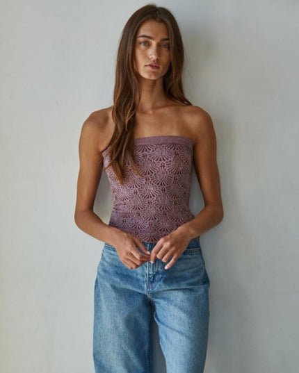 Jacquard Tube Top