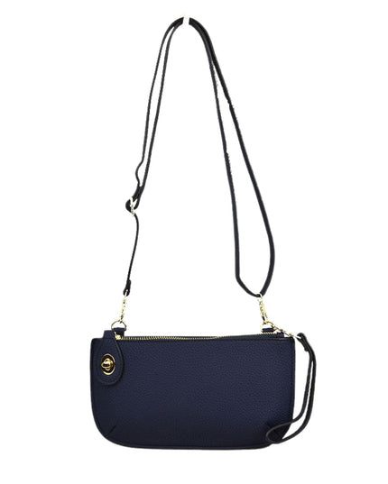Twist Closure Small Wristlet Crossbody Bag