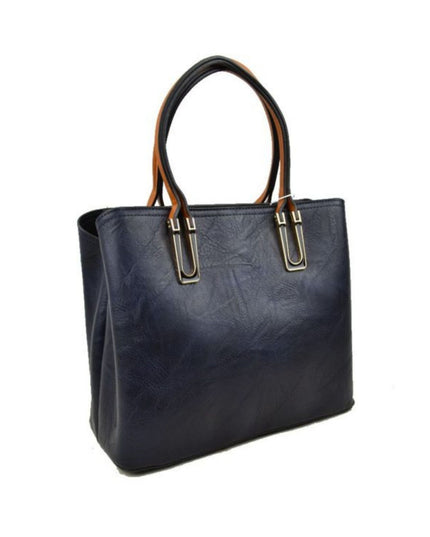 Chestnut Strap Shoulder Bag With Rustic Finish