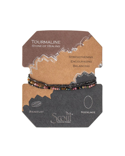 Delicate Stone Wrap Bracelet/Necklace