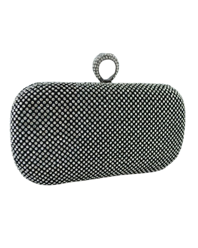 Rhinestone Studded Evening Clutch Bag