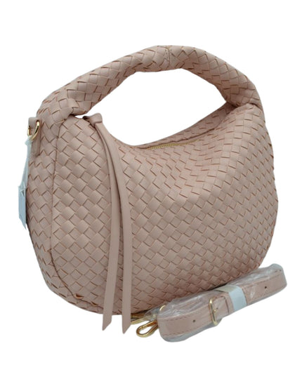 Braided Leather Shoulder Bag