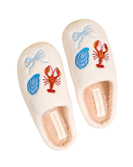 Seaside Haven Fuzzy Slippers
