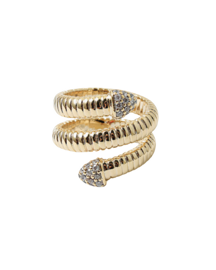 Cobra CZ Edge Twist Ring