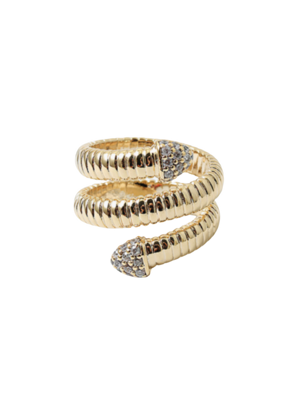 Cobra CZ Edge Twist Ring