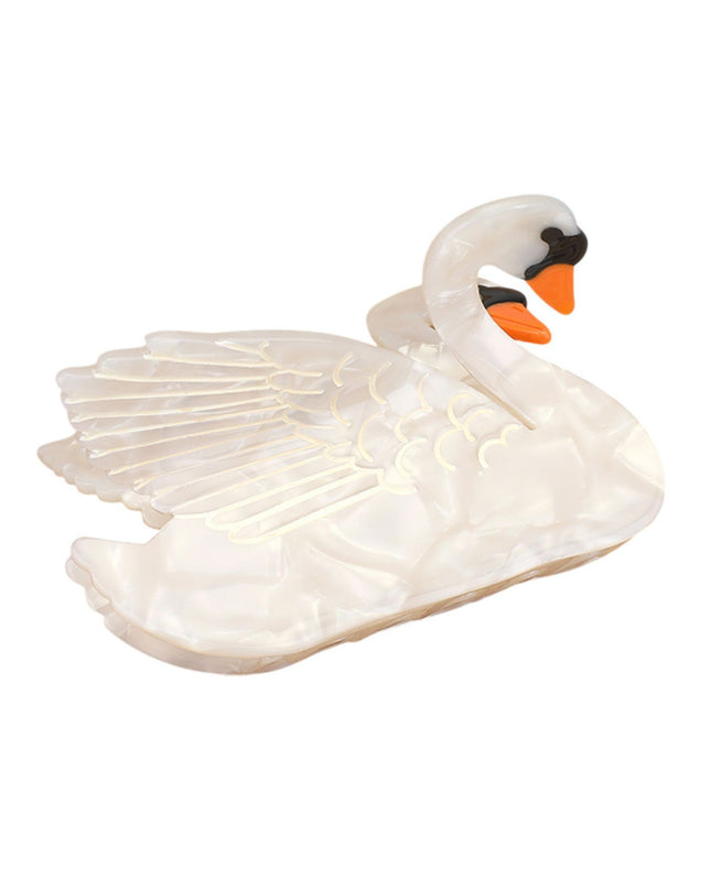 Swan Hair Claw Clip