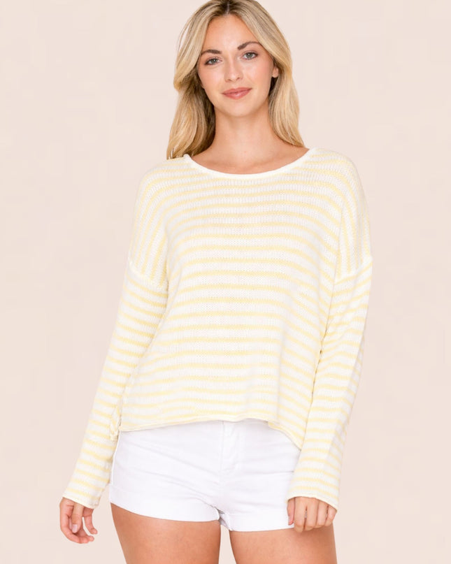 Striped Round Neck Sweater