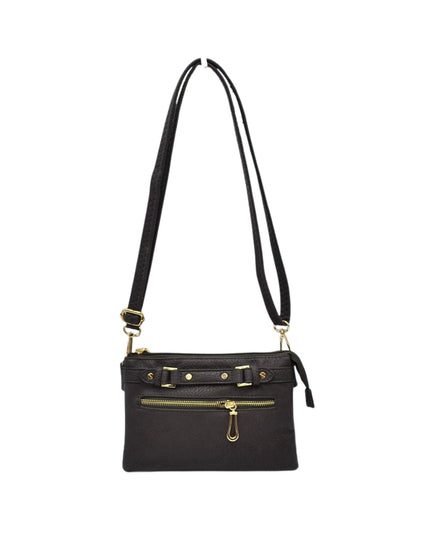 Detailed Medium Vegan Leather Crossbody