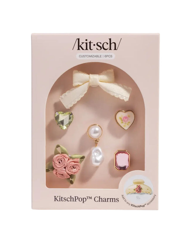 Kitschpop Vintage Pink Charms 6pc Set