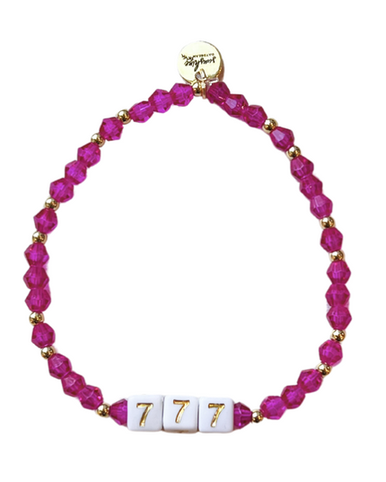 777 Angel Number Block Bracelet