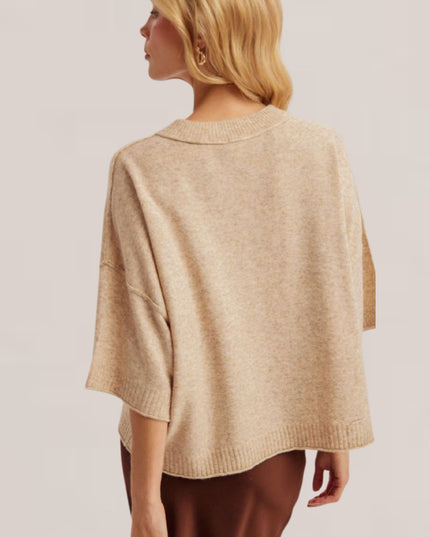 Half Sleeve Boxy Sweater
