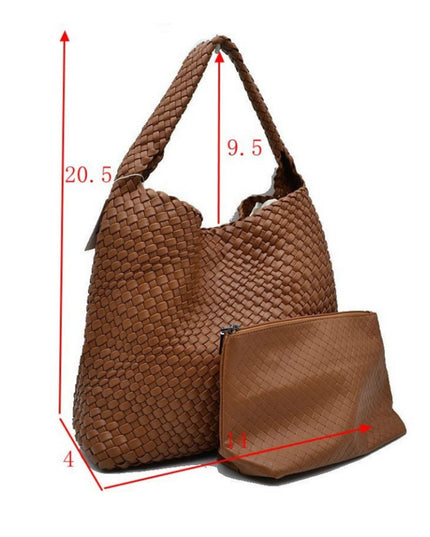 Single Shoulder Strap Woven Bag