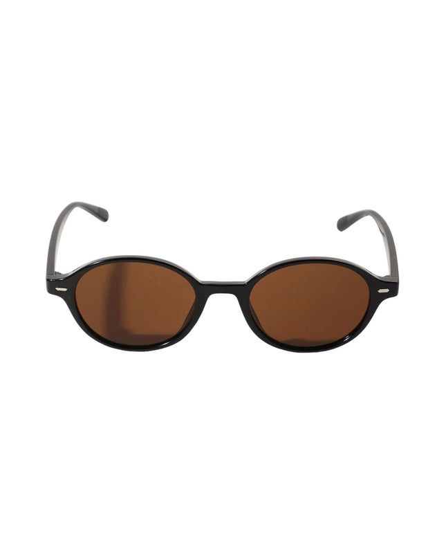 Slim Oval Frame Color-Tinted Lens Sunglasses