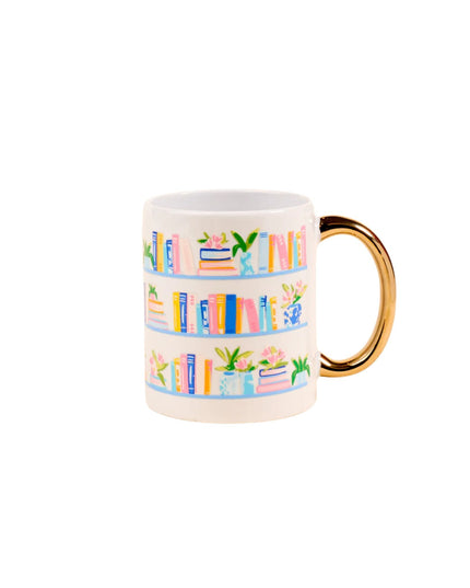 Book Shelfie 11 oz Cozy Cute Ceramic Mug
