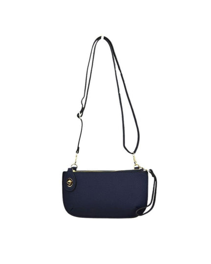 Twist Closure Small Wristlet Crossbody Bag