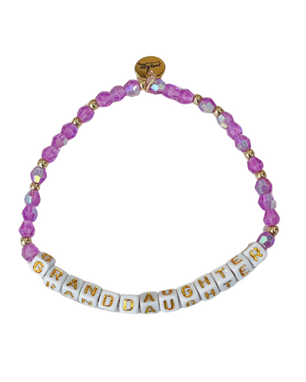 Granddaghter Letter Block Bracelet