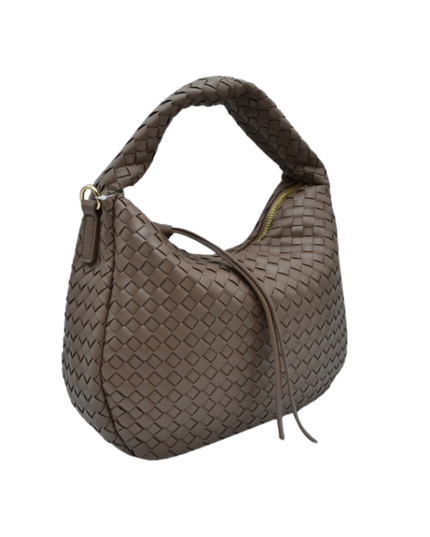 Braided Leather Shoulder Bag