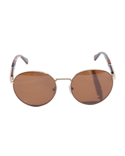 Metal Round Lenses Two Tone Side Sunglasses