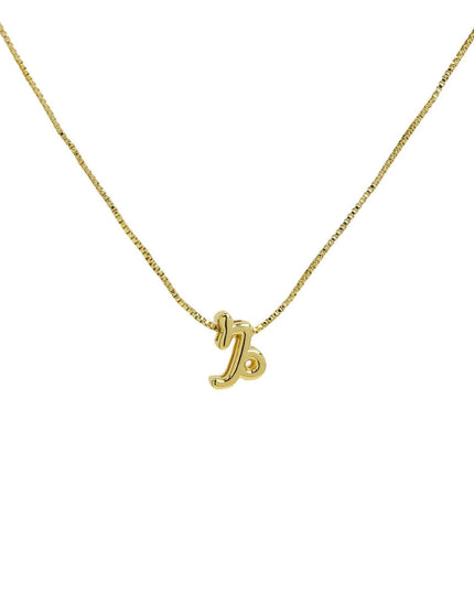 Zodiac Sign Sliding Charm Necklace
