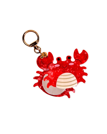 Crab Mini Mirror Bag Charm Bag Charm