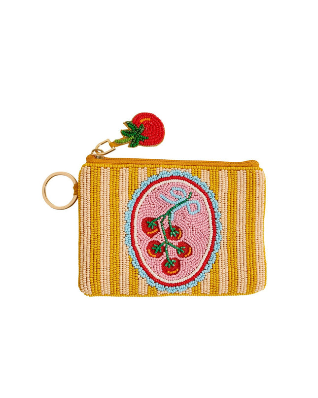 Off The Vine Handcrafted Beaded Pouch
