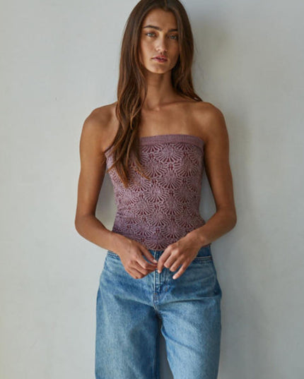 Jacquard Tube Top